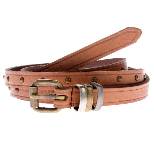 Ghada Leather Belt Women chipmunk ML