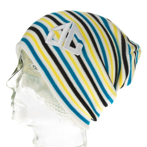 The Stripee Fresh Beanie yellow blue Uni